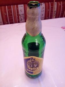 Láhev od piva sběratelská Bernard Teplická jedenáctka