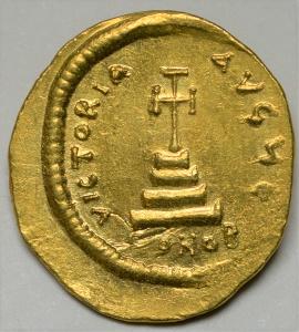 zlatý solidus -  Heraclius a Heraclius Constantine - TOP