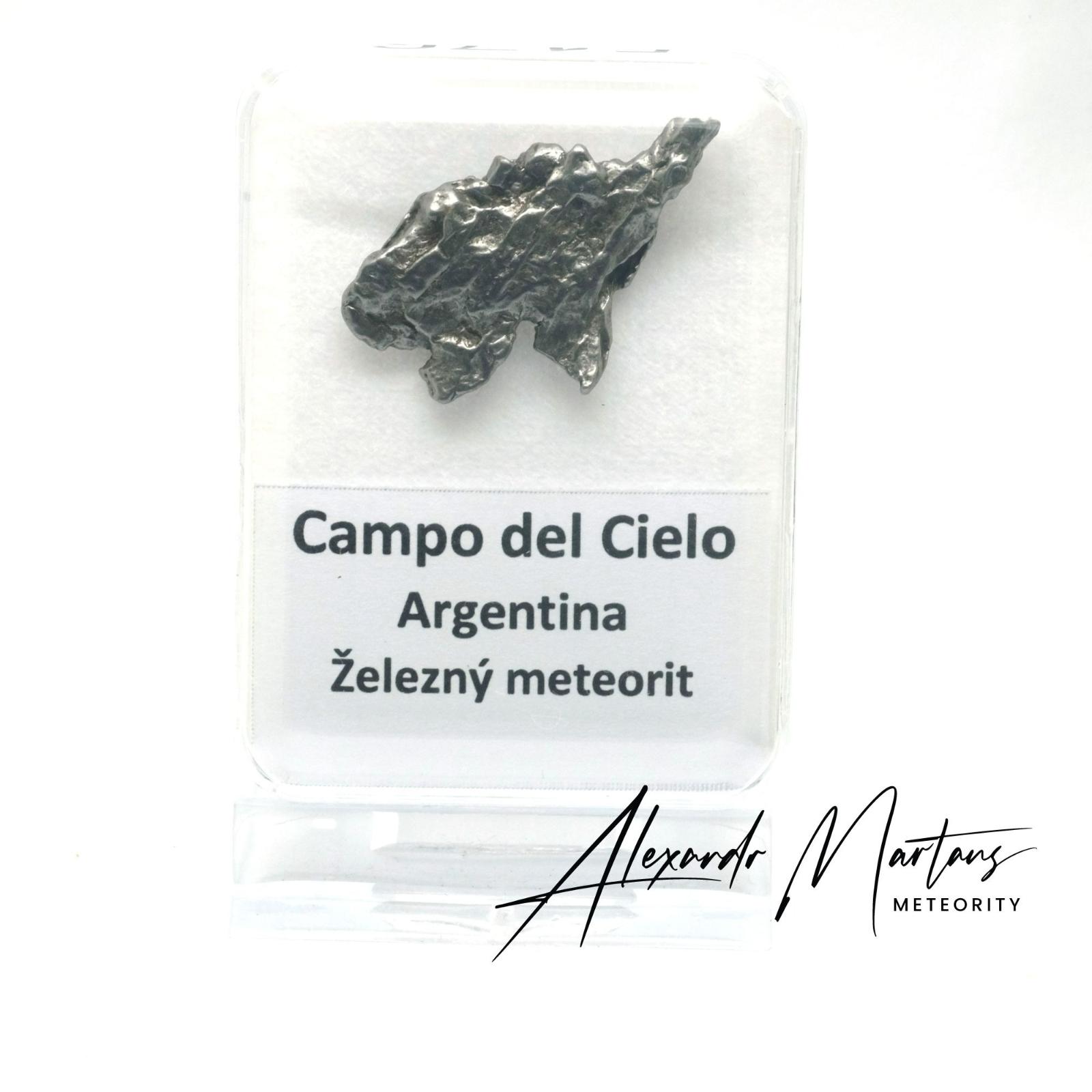 Železný meteorit Campo deli Cielo - 7,19 gramov v plastovej krabičke - Zberateľstvo