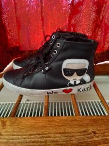 Karl Lagerfeld boty pravá kůže 