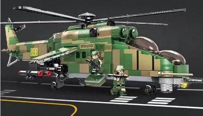 bojový vrtulník Mi-24 + posádka
