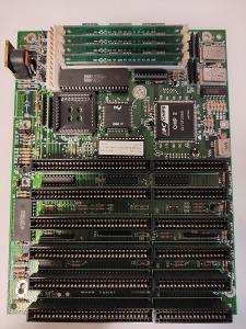Základní deska s procesorem 386SX-25  a pamětí