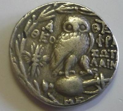 Attika - Athény - Ag.tetradrachma - 130/129 př.n.l. *..15,10 gr.