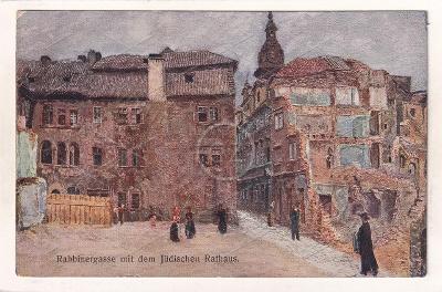 PRAHA 1 JOSEFOV STARÉ MĚSTO JUDAIKA Asanace Židé Židovské město Ghetto