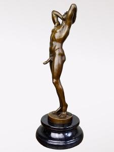 Nahý muž - erotická bronzová soška socha