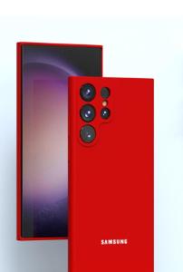 Silikónový kryt pre Samsung S23 Červená