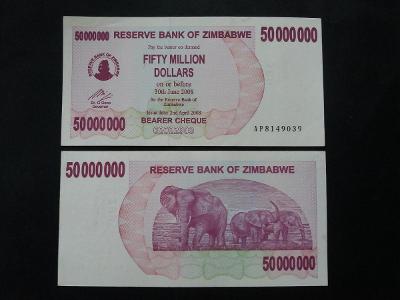 50 MILLION DOLLARS - ZIMBABWE 2008 - P-57 - Afrika - UNC !!!.