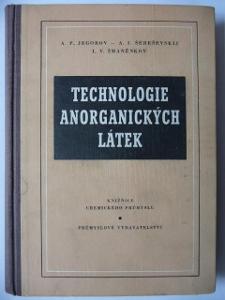 Technologie anorganických látek - A. P. Jegorov - 1952