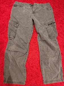 GASP Cargo kalhoty XL , šedé 