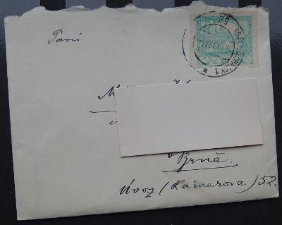 Známka Hradčany - na dopise