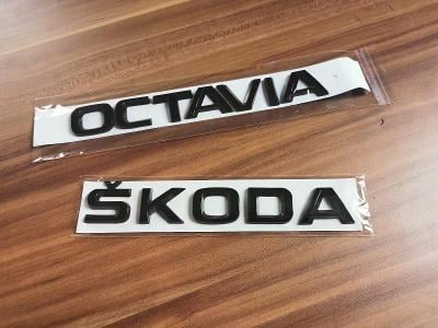 Nápis na zadní dveře Škoda nebo Octavia černé 