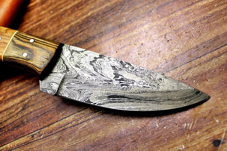 43/ Damaškový lovecky nůž. Rucni vyroba  - Sport a turistika