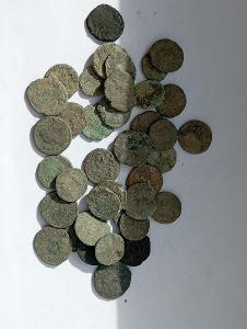 Konvolut nečištěných antických mincí, hezké 