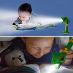 Dobíjacie LED svietidlo pre deti HAD / zvuk / 2režimy / Od 1Kč |052| - Deti