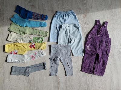 Dětské kalhoty a punčochy 9-12 měsíců 