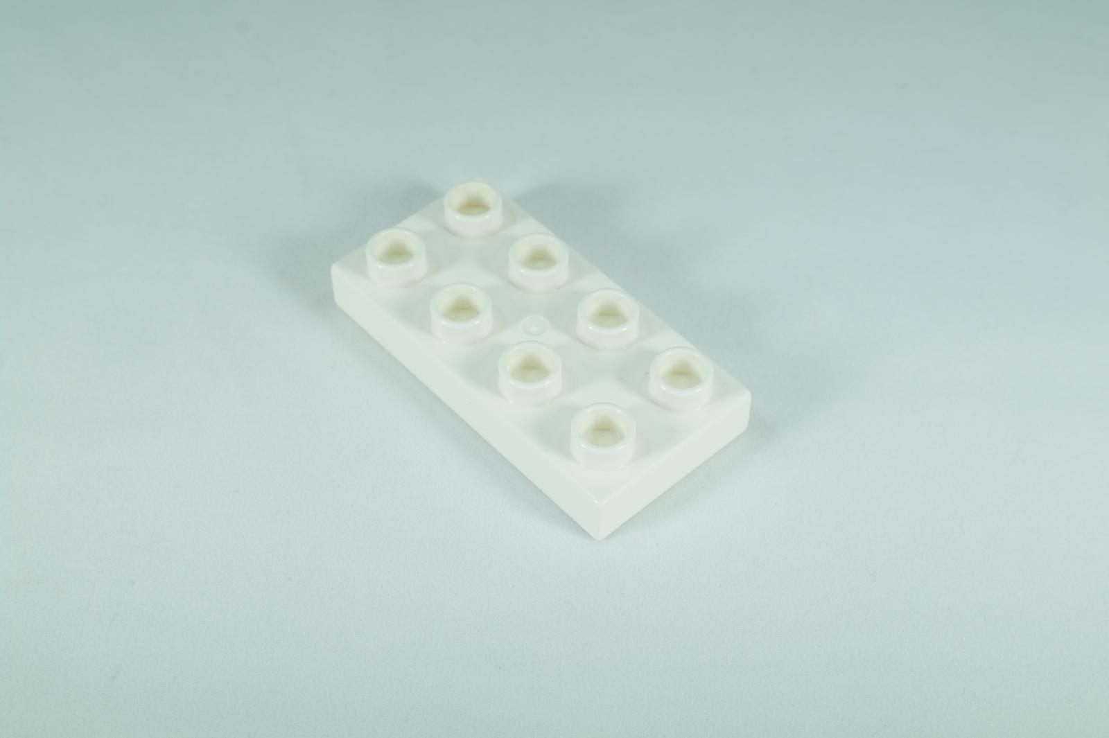 LEGO® DUPLO® kocka/doska 2x4 tenká biela - Hračky