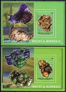 Grenada Grenadines-Minerály 2014**  Mi.Bl.693-694 / 16 €