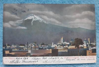 MEXIKO -SOPKA  POPOTACEPETL - 1906 - PĚKNÁ RARITA