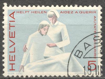 Švýcarsko 1965 Mi 808 péče o nemocné, pomocný personál, 304