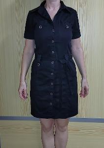 Dámské černé šaty s ozdobnými nýty vel. 36