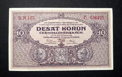 10 korun 1927 serie  N 113 v UNC !!
