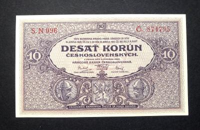 10 korun 1927 serie  N 096  v UNC !!