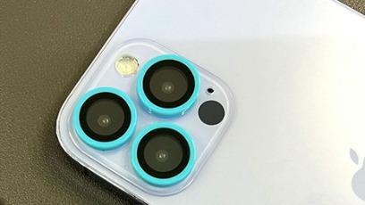 iPhone 13 tvrzené sklo na fotoaparát Modré 2ks