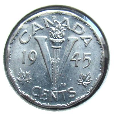 Kanada 5 centů 1945  
