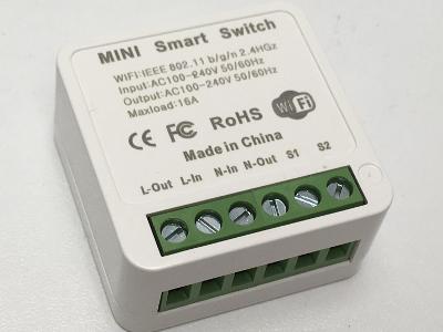 Mini Smart Switch, WIFI vypínač ovladatelný z telefonu, super, nový