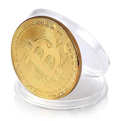 Bitcoin mince - krypro - zberateľský výstavný suvenír