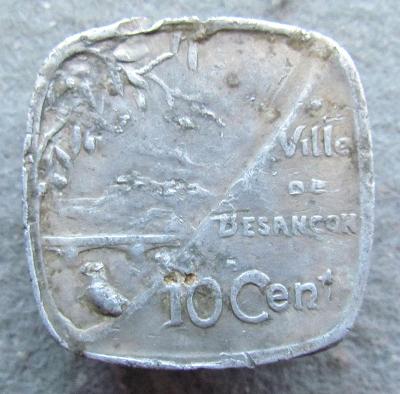 Francie VILLE DE BESANCON 10 Centimes 1917  
