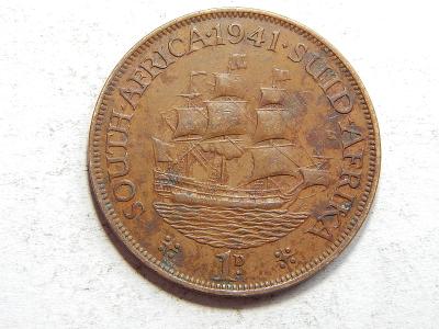 Jižní Afrika 1 Penny 1941 XF č36079