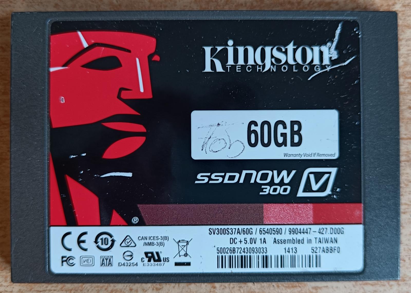 60GB SSD zn. Kingston, 2,5", otestovaný, naformátovaný - Notebooky, príslušenstvo