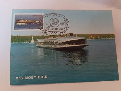 Loď Moby Dick Berlin / so známkou a pečiatkou
