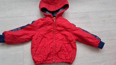 Dětská červená jarní / podzimní bunda, vel. 86