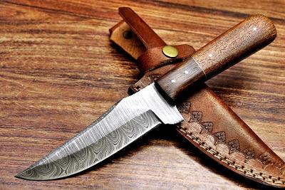 45/ Damaškový lovecky nůž. Rucni vyroba.  