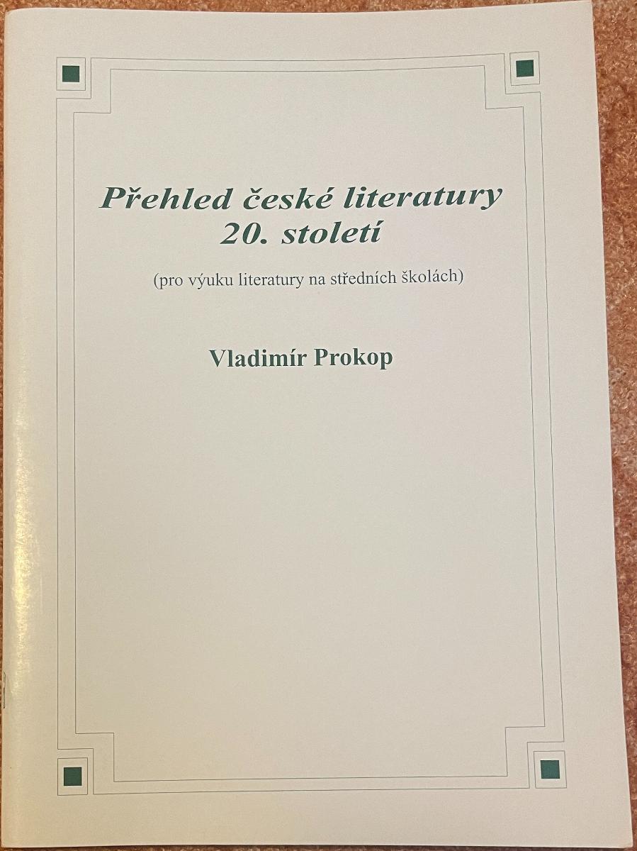 Prehľad českej literatúry 20. storočia - Knihy a časopisy