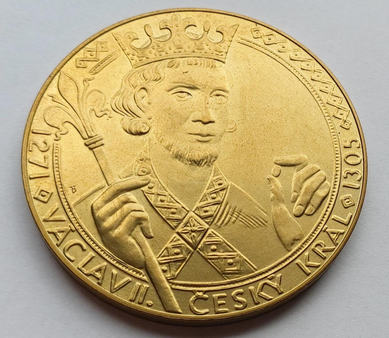 Medaila - Václav II - Český Kráľ. - Numizmatika