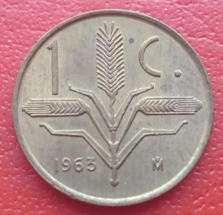 Mexico 1 centavo 1963 KM 417 brass stav - Numismatika