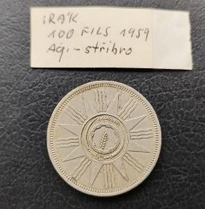 (246) Stříbrných 100 Fils 1954 Irák