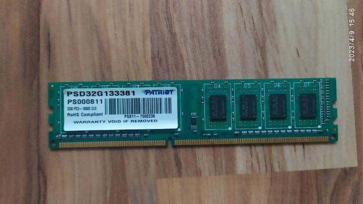 Paměť Patriot DDR3 2GB - Počítače a hry