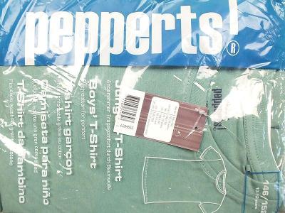 NOVÉ! Jednoduché, bavlněné tričko Pepperts! s kr.rukávkem, vel.146/152