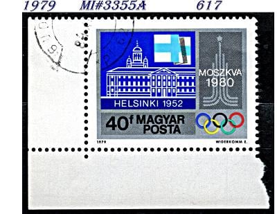 Maďarsko  1979, olympijská města - radnice a katedrála Helsinky