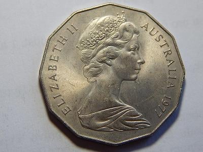 Austrálie 50 Cents 1977 Silver Jubilee UNC č36012