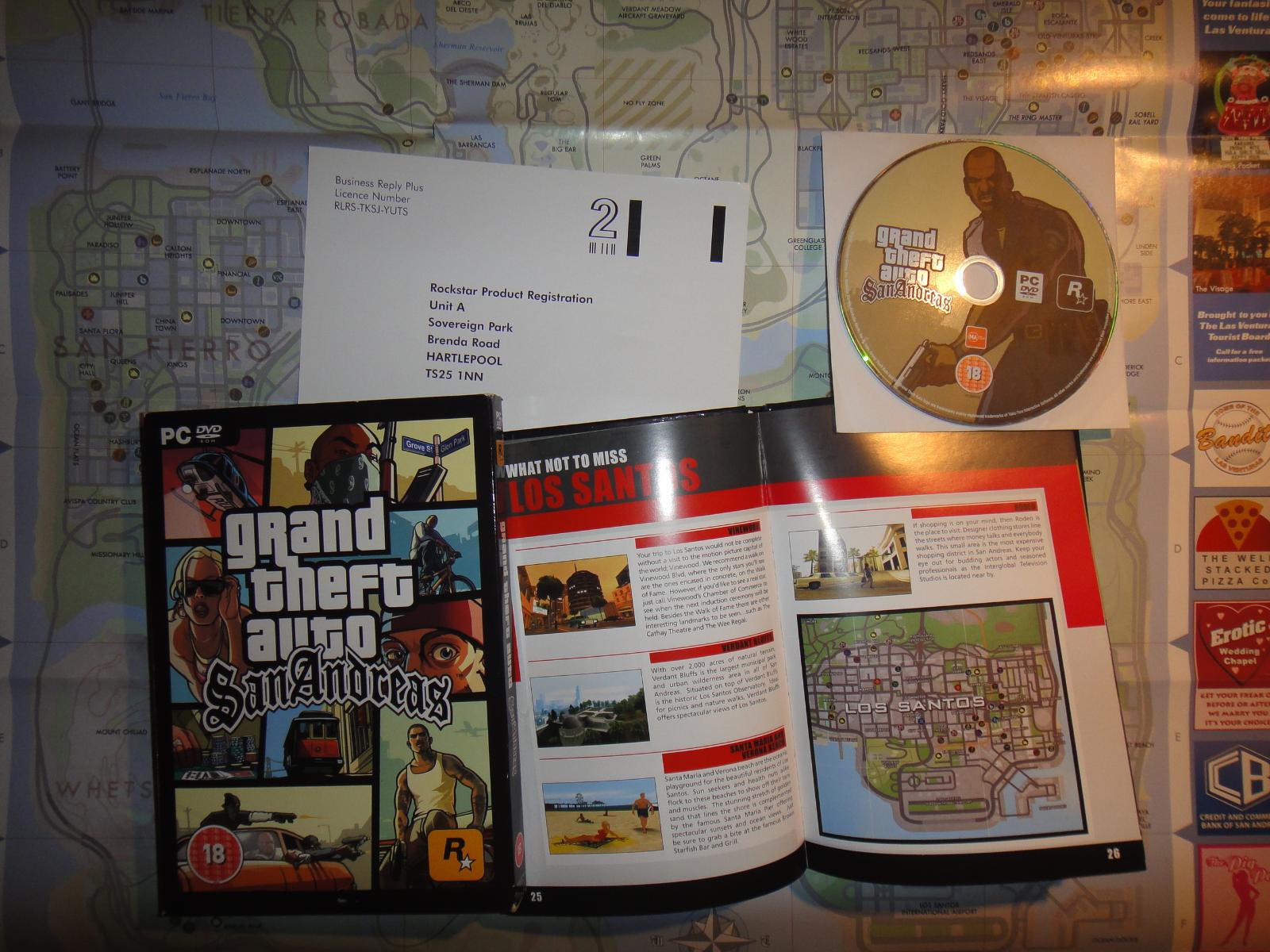 PC hra GTA – Grand Theft Auto: San Andreas originál CZ distribuce TOP! |  Aukro