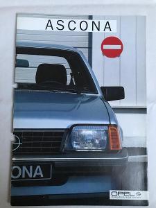 Prospekt Opel Ascona + tech. list