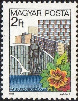 Maďarsko 1983 Mi:HU 3648A(*) Hotely | Květiny | Plastiky | Sochy