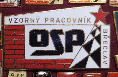 P192 Odznak OSP Břeclav - vzorný pracovník 32x54mm -  1ks