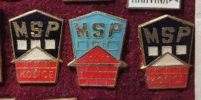 P192 Odznak stavebnictví - MSP Košice  -  3ks