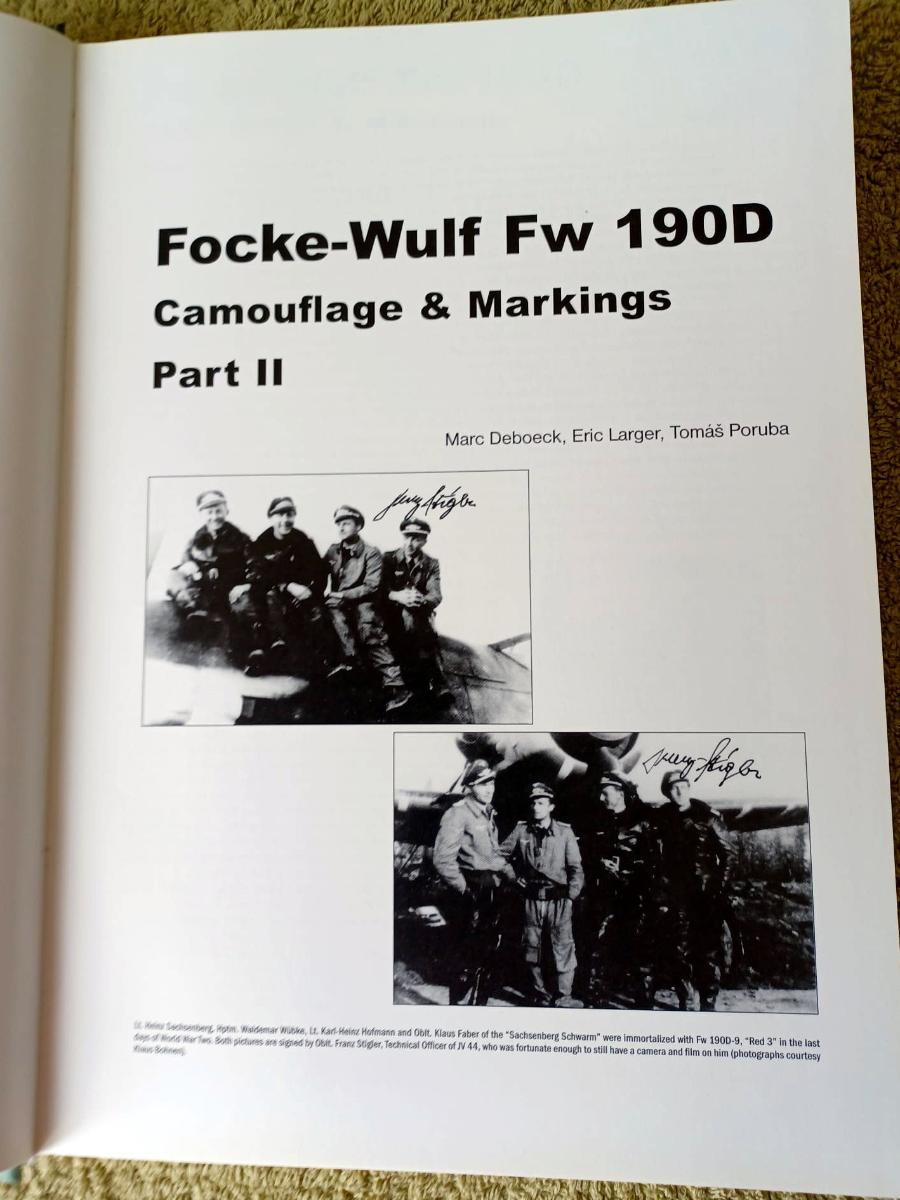 Focke Wulf Fw 190d Camouflage And Markings Part Ii Vydavatelství Japo